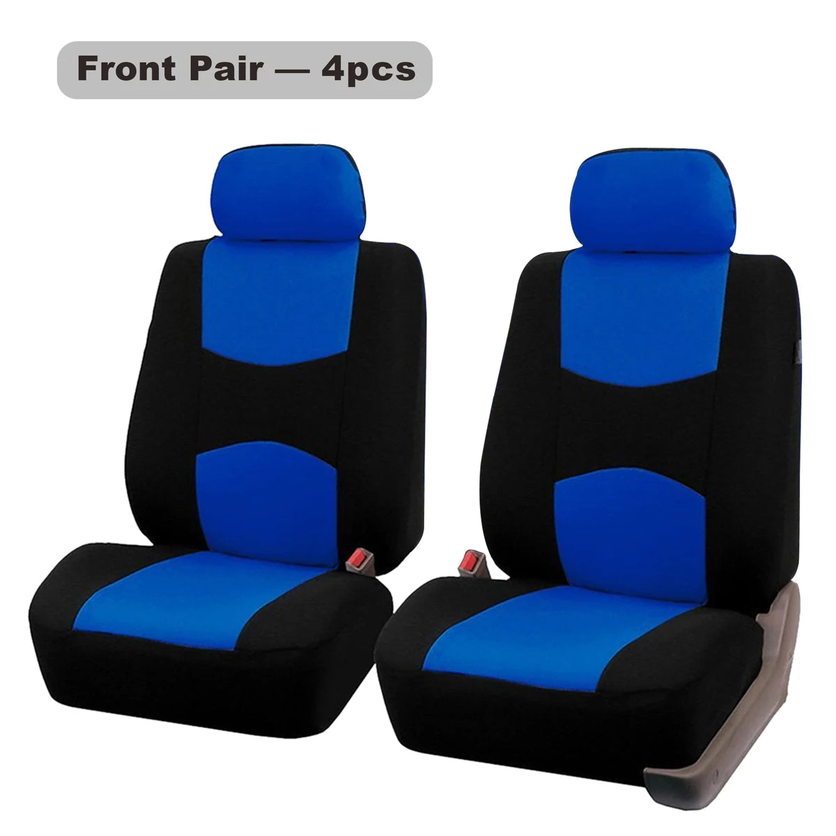 Universal Car Seat Cover Set 9 Pcs Polyester Knit Fabric Four Seasons close-up view