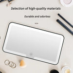 Car Interior Mirrors Sun Visor Plate LED HD Makeup Mirror for Girls Women Rechargeable Fill Light Universal Thin Vanity Mirror
