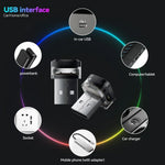 USB LED Car Interior Atmosphere Light close-up view
