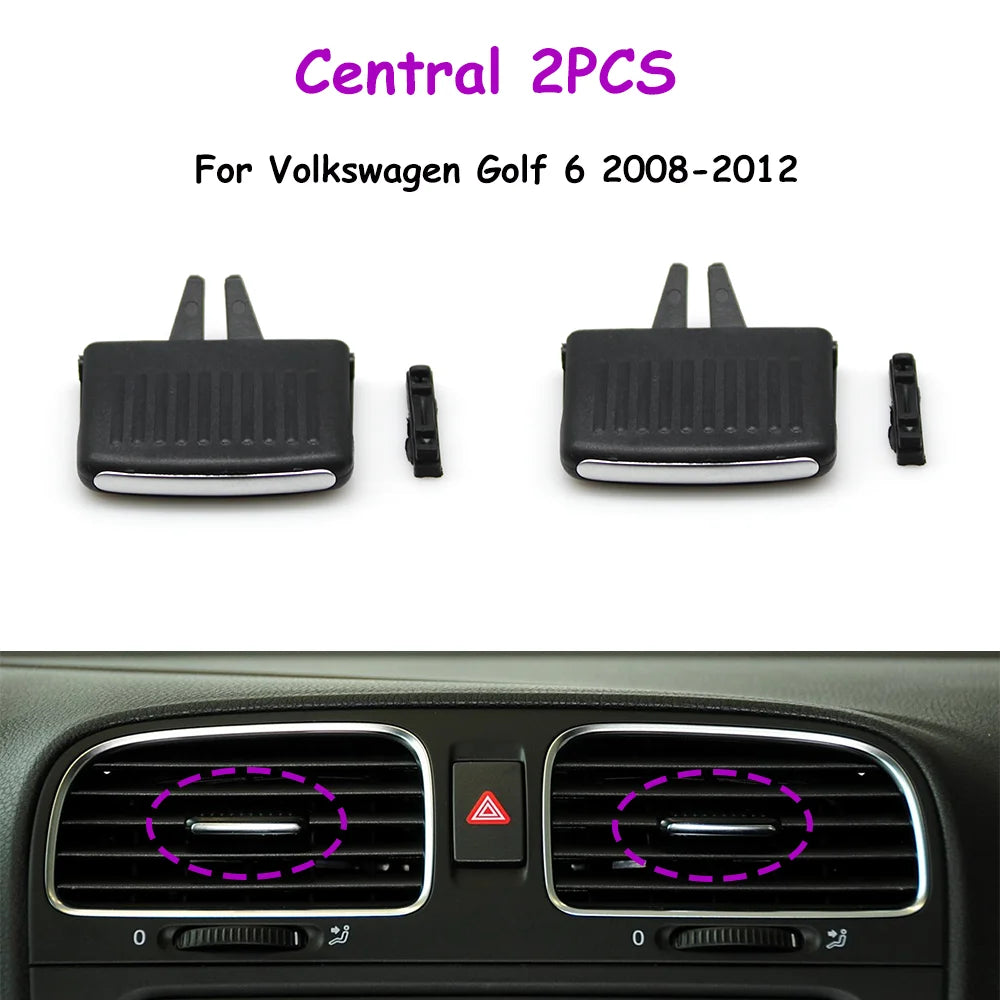Golf 6 Sagitar Jetta Car Front Rear Air Conditioner AC Vent Grille Slider Outlet Tab Clip Repair Kit For Volkswagen  5KD819703