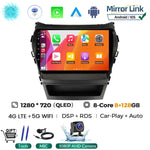 Android 16 Car Radio for Hyundai Santa Fe 2013-2017 | GPS Navigation Stereo alternate view