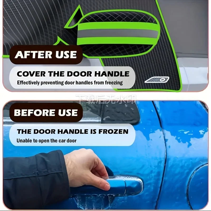 Car Snow Cover Winter Front Windshield | Anti-Freeze Magnetic Half Cover lifestyle view