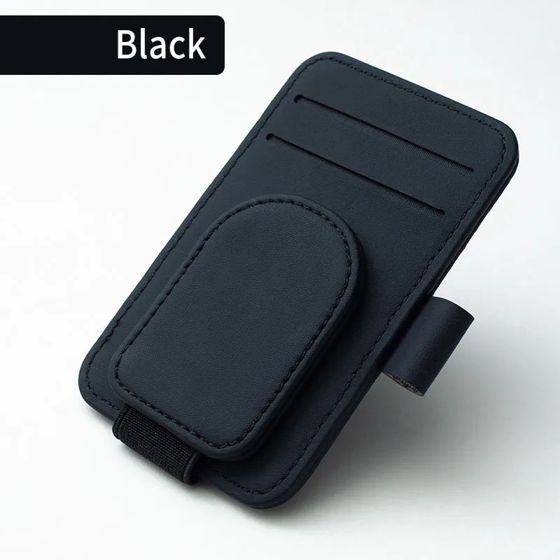 Car-Mounted Eyeglass Storage Box Sunshade Clip