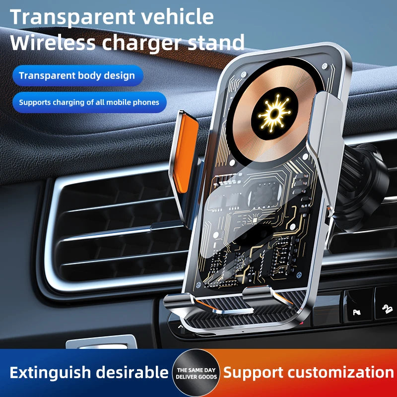Universal Car Wireless Charging Mobile Phone Holder | Air Outlet Vehicle Navigation Mount
