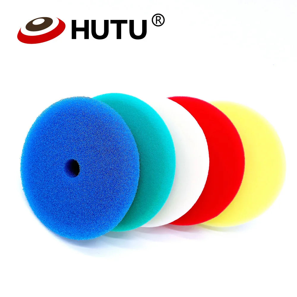 HUTU 3/5/6 Inch Polishing Pad Set | Europe Sponge Foam for Dual Action Polisher