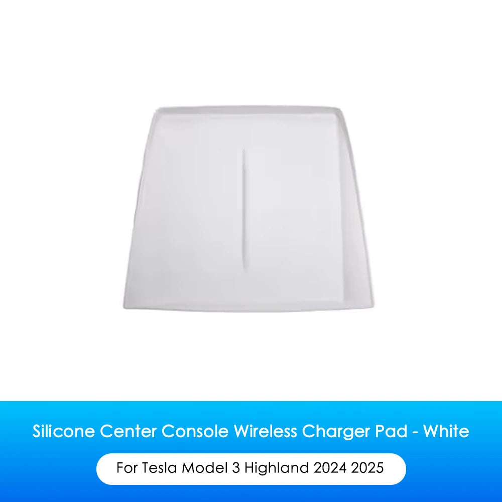 Silicone Wireless Charger Pad for Tesla Model 3 Highland 2024 2025 | Center Console N alternate view