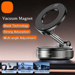 Vacuum Magnet Phone Bracket | Multi-Angle Adjustable Strong Magnetic Foldable Car Holder