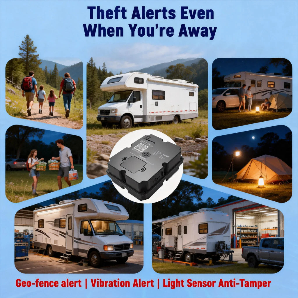 4G GPS Tracker for Van Life Camper Motorhome | Real-Time Tracking, Anti-Theft & SOS Alar detail view