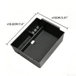 For Mitsubishi Triton L200 2024 2025 2026 Armrest Storage Box Center Console Organizer close-up view