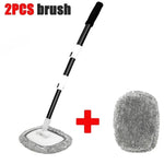 Car Wash Brush Mop Kit Cleaning Brush Chenille Microfiber Car Wash Brush Telescopic Long Handle Cleaning Mop Car Cleaning Tool