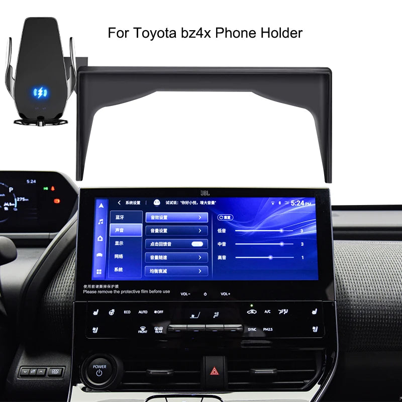 Car Screen Mounted Phone Holder For Car Cell Stand in Toyota bz4x Mobile Phone Navigation Bracket Auto Interior Accessories