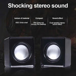 AyeBeau USB Computer Speaker | 2.0 Stereo Desktop Soundbar for PC Laptop lifestyle view