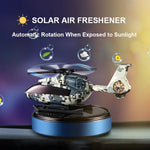 Car Solar Air Freshener | Automatic Rotation Helicopter Essential Oil Diffuser for Dashb detail view