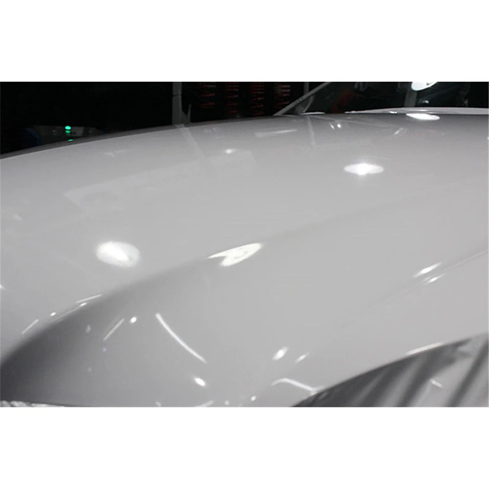 White Glossy Vinyl Wrap Film | Gloss Car Wrapping Film Bubble Free Car Sticker Bike Ph close-up view