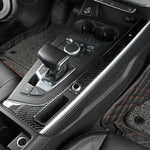 Carbon Fiber Car Interior Gear shift buttons Panel Door Armrest Reading Light Cover Trim Stickers Accessories for Audi A4 A5 B9