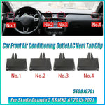 Car Front Air Conditioning Outlet AC Vent Tab Clip For Skoda Octavia 3 RS MK3 A7 2015-2021 Replacement 5E0819701 Car Parts