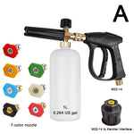 High Pressure Car Wash Gun with 1L Foam Sprayer | 5 Nozzles & M22-14 Adapter for Karc alternate view