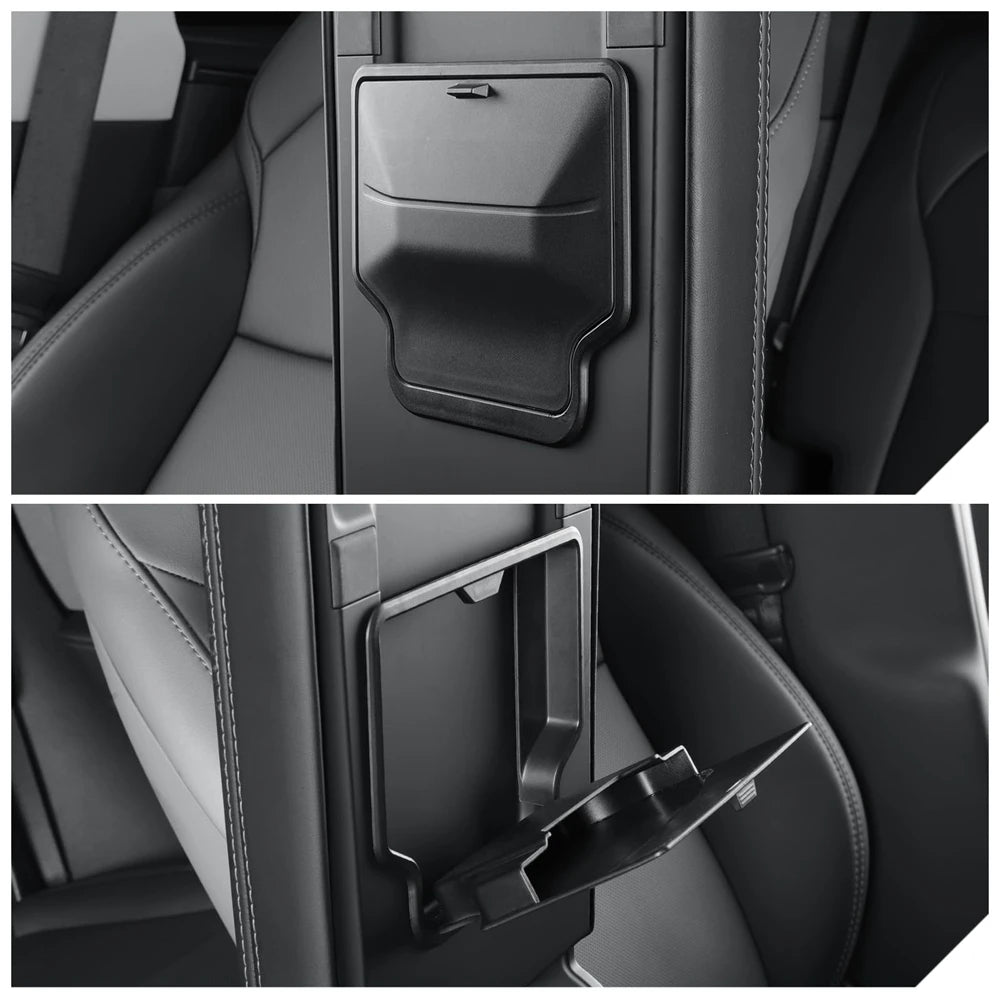 Tesla Cup Holder Insert & Armrest Box Organizer – TPE Center Console Protector for additional angle