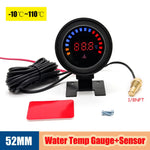 52mm Auto Water Temperature Meter | Universal LCD Digital Thermometer with Sensor and 1/ detail view