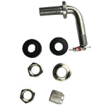 2Pcs 90/45 Degree Car Motorcycle Tire Valve Stems | Copper Extension Adapters close-up view
