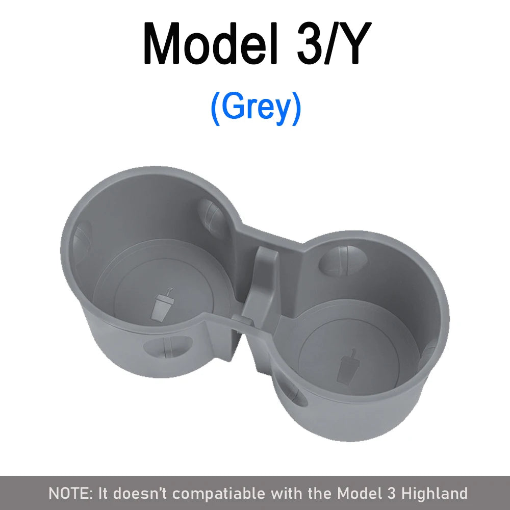 Tesla Model 3 & Model Y Cup Holder Insert | Non-Slip Center Console Organizer alternate view