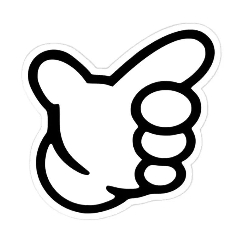PVC No Good Classic Hand Creative Stickers for Car Motorcycle Truck Laptop Window Off alternate view