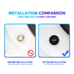 Car Door Shockproof Gasket | Silica Gel Buffer Pad Sticker for BYD Models close-up view