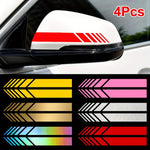 Classic JDM Reflective Stripes Vinyl Decal Kit | 4pcs Self-Adhesive Car Body Stickers alternate view
