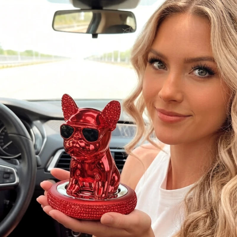 car fresheners vent metal french bulldog scent auto diffuser perfume ornaments car interior accessories solid perfume refill car