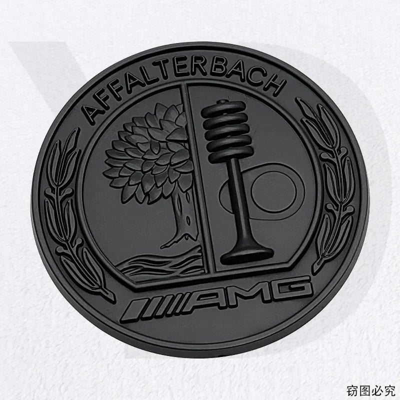 45mm 55mm 65Alloy Car Emblem Sticker Decoration for Mercedes Benz AMG C180 W205 G500 W close-up view