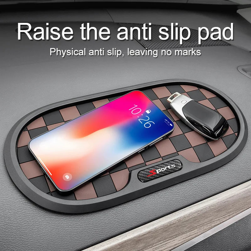 Car Anti-slip Mat Multifunctional Storage Mat Heat-resistant for Securing The Central Console and Dashboard