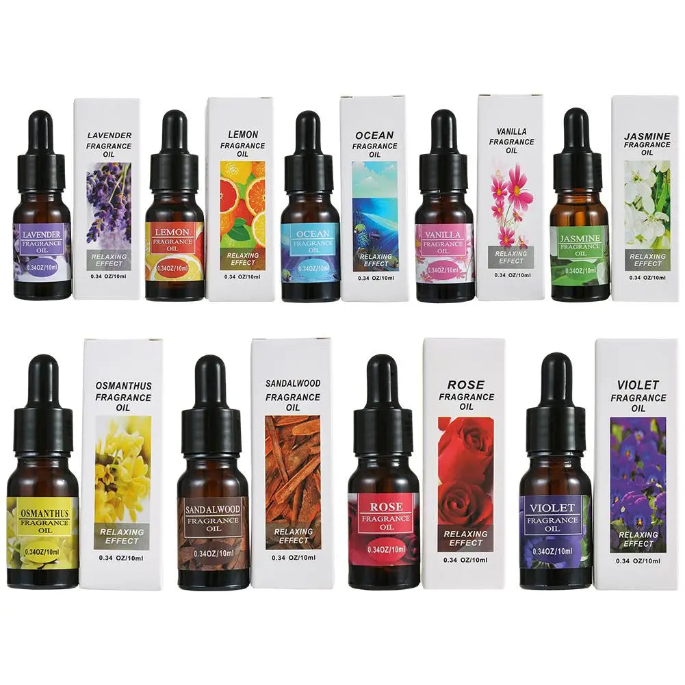 Car Perfume Refill Liquid Flavor Essential Oil with Dropper Car Air Freshener Refill For Air Humidifier Home Auto Fragrance