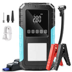 Car Jump Starter Battery Start Up Starting Power Repair Tools Tire Inflation Pump Automobile Emergency Clip For SUV RV Truck Motorcycle Universal Auto Accessories 6000mAh