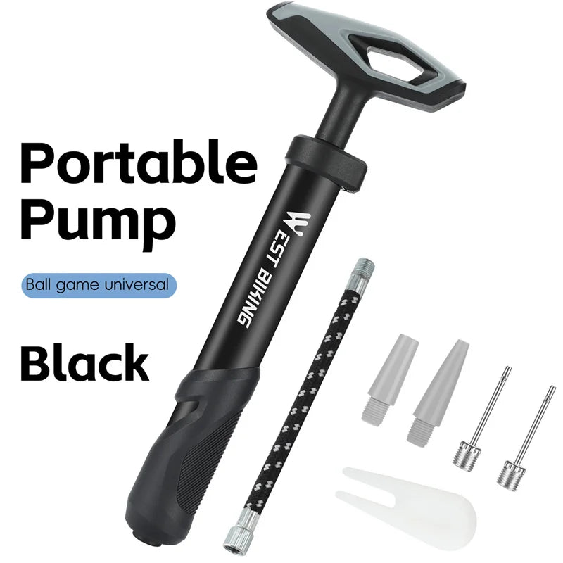 WEST BIKING Portable Ball Pump | 40PSI Hand Pump with Inflation Needle alternate view