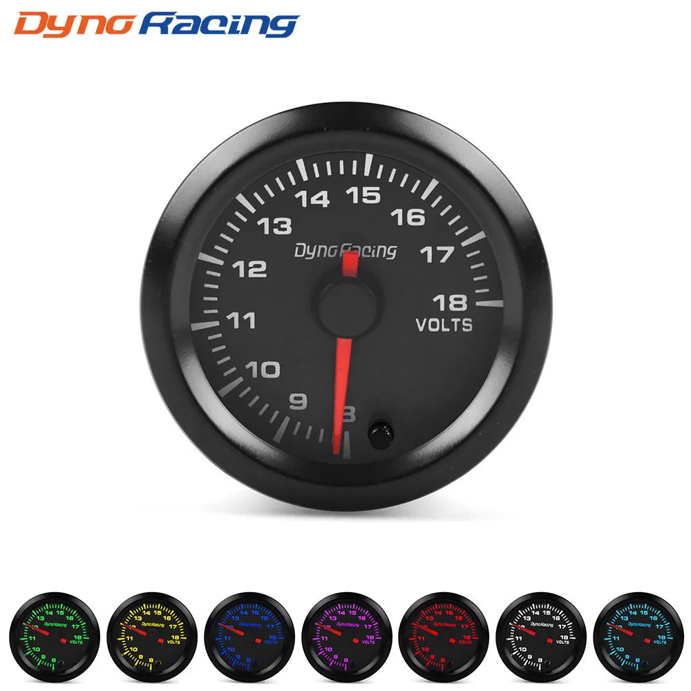 Lodenqc 2" 52mm 7 Color Car Gauge Set | High Speed Stepper Motor for Boost, Temp, Pressu detail view