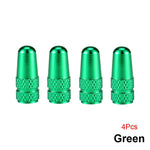 4Pcs/Set Aluminum Alloy Road MTB Track Racing Bike Tube Tyre Bicycle Tire Wheel French close-up view