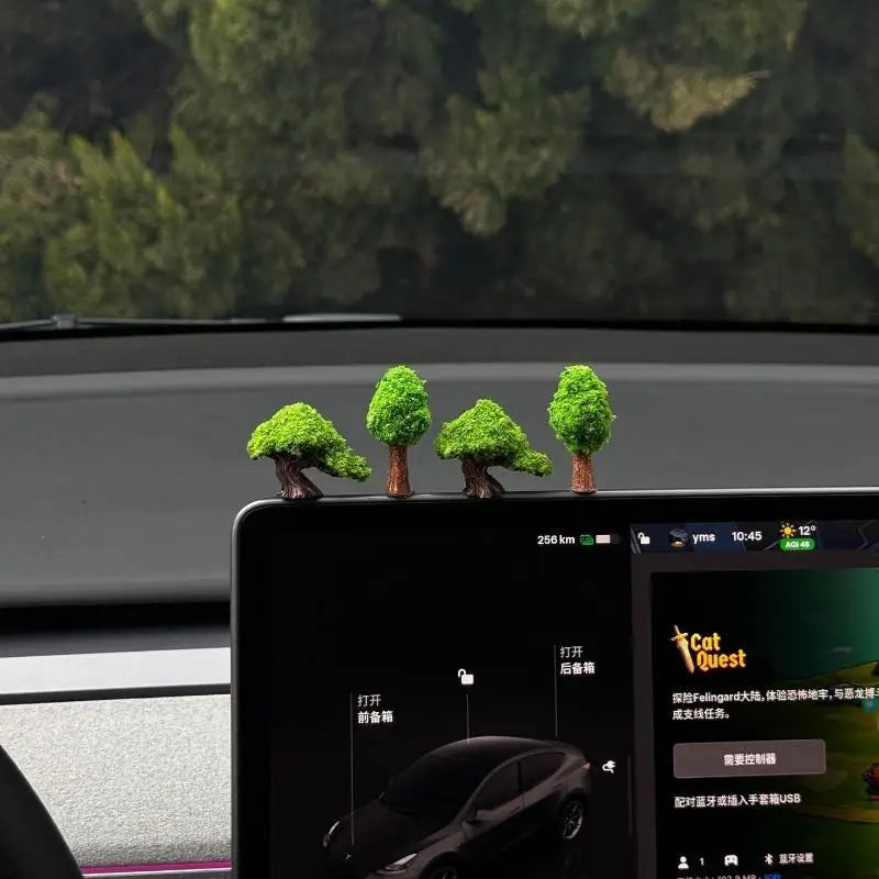 2/3/4Pcs Natural Green Fortune Wishing Tree Fresh Odorless Large Size Car Dashboard D alternate view