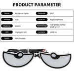 2PCS 12V LED Demon Eye Motorcycle Tail Lights lifestyle view
