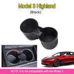 Tesla Model 3 & Model Y Cup Holder Insert | Non-Slip Center Console Organizer detail view