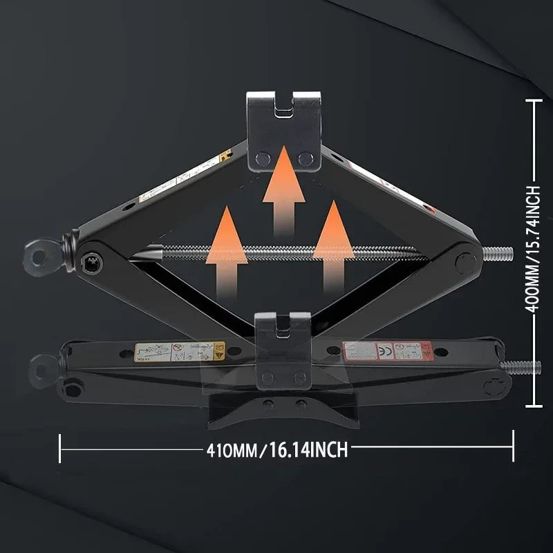 Special Tool Car Jack 08T 1T 2T Portable Labor Saving Hand Cranked Scissor Jack Car R lifestyle view