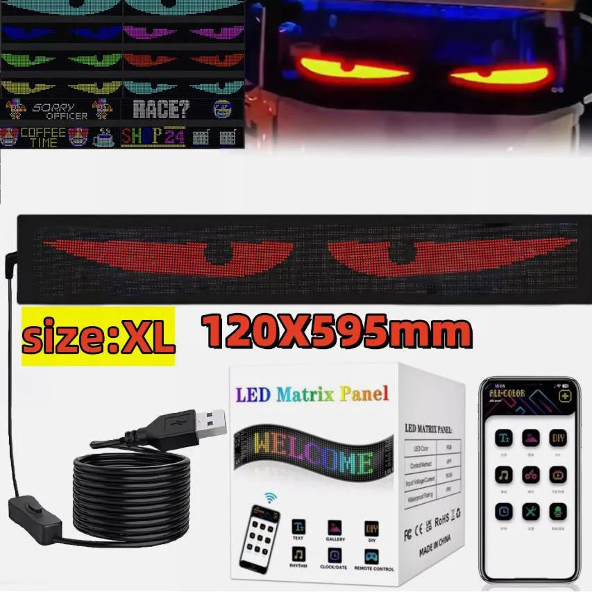 Programmable LED Truck Car Light Board | Bluetooth App Controlled Dynamic Display