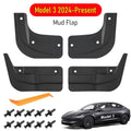 Tesla Model 3 & Model Y Mud Flaps (2025–2026) | Front & Rear Wheel Splash Guards