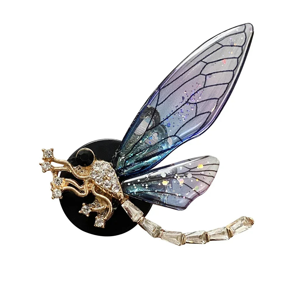 Butterfly Car Perfume Clip Dragonfly Shape Shiny Rhinestone Auto Air Outlet Freshener Perfume Clip for Car Accessories Interior