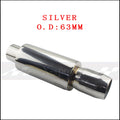 Universal Car Motorcycle Stainless Steel Exhaust Pipe Muffler Tail Pipe High Quality 51 57 63mm Outlet 89mm Flat Mouth