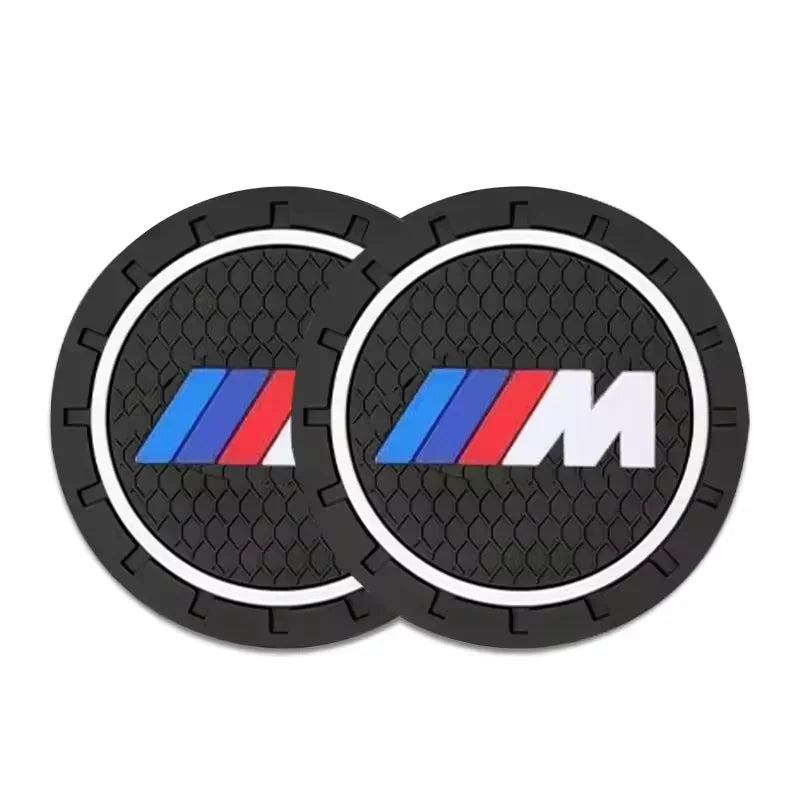 2Pcs For Bmw M Performance E46 E90 E60 F30 F10 E39 F20 pendant Silica Gel Car Coaster Wa detail view