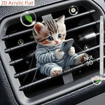 Car Outlet Vent Perfume Clips | 2D Air Freshener Diffuser for Car Interior Decorati additional angle