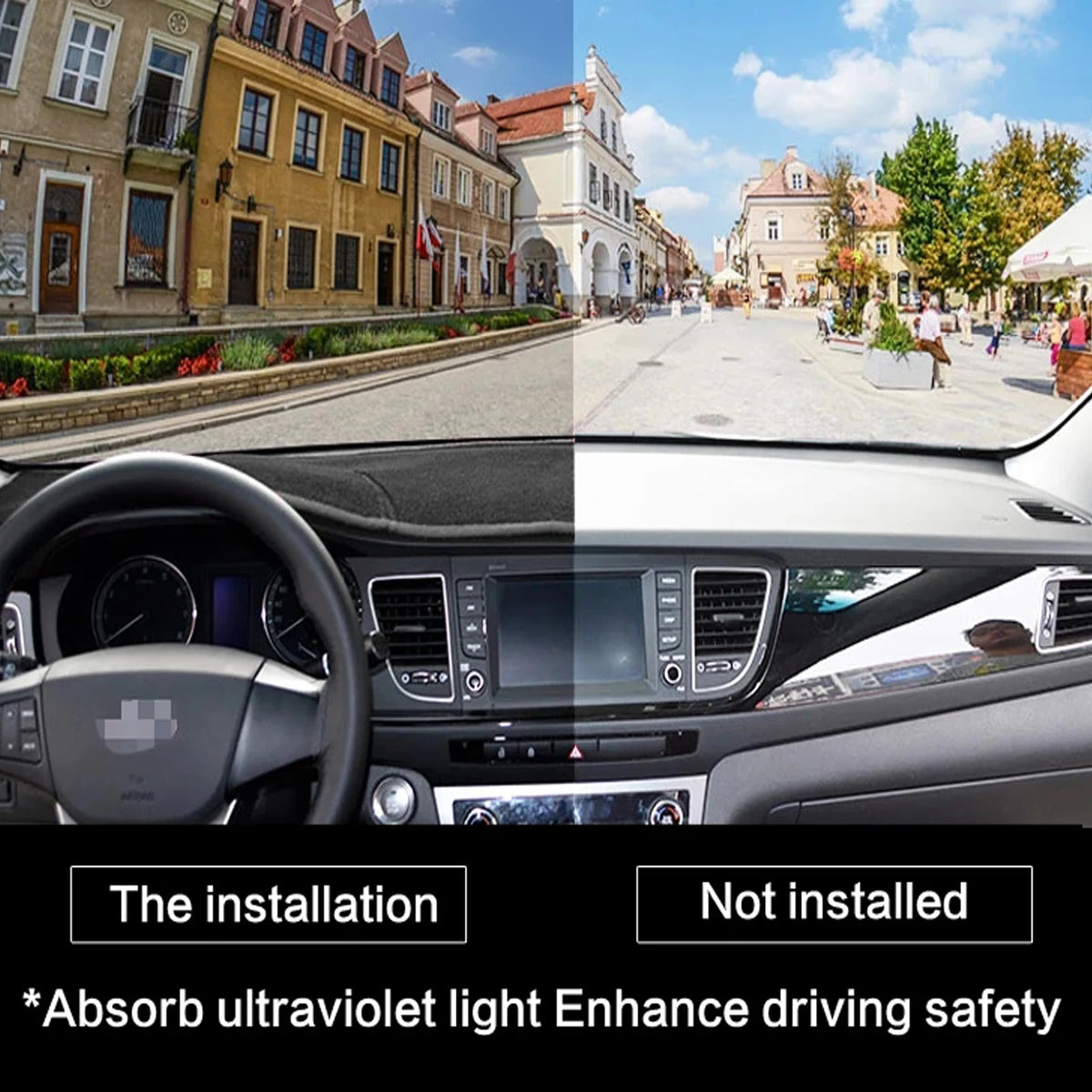 Car Dashboard Mat for Mazda MX-5 Roadster Miata 2015-2022 ND RF MX5 Sunshade Protectiv close-up view