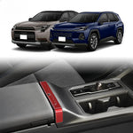 Car accessories FIT FOR Toyota RAV4 XA60 2026 2027 2028 ABS black red chrome Interior Modification Armrest Box Trim Strip