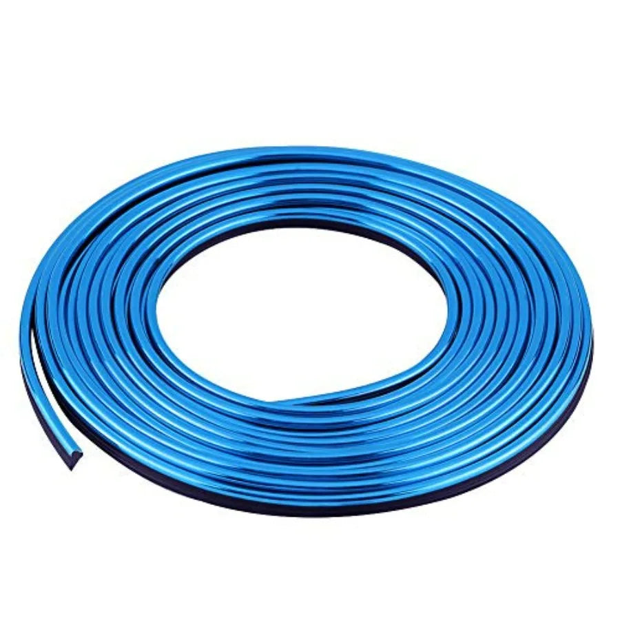 Blue Car Interior Trim Strip | Flexible Decorative Moulding Line 5M