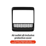 Tesla Model 3 & Model Y Rear Center Console Air Vent Dust Cover | Interior Protection lifestyle view